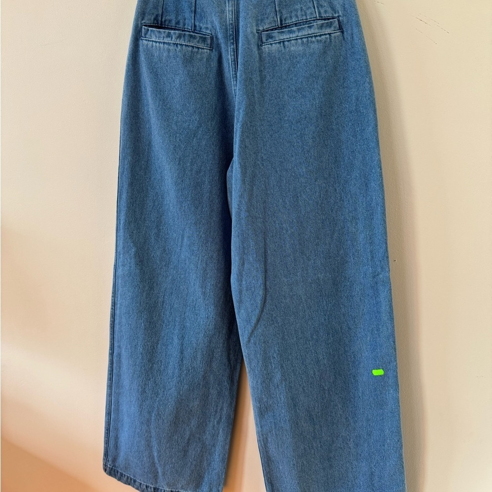 adidas & KSENIASCHNAIDER collab wide leg denim - size 28 - Picture 7 of 10